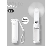 JISULIFE Portable Mini Handheld USB 4500mAh Recharge Hand Held Small Pocket Fan with Power Bank Flashlight Feature