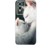 For Vivo Y76 5G 2021 Case Fundas Donut Butterfly Pattern Painting Etui Back Cover For Vivo Y76 Y 76 VIVOY76 5G Silicone Tpu Case