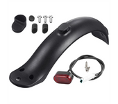 Repair Spare Parts Fender with Taillight for Xiaomi M365 and 1S Electric Scooter Brake Light Mud Fender with Hook Parts
