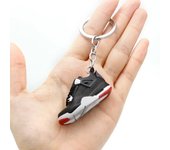 3D Mini 3D Sports Shoes Keychain Basketball Shoes Keychain Finger Skateboard Accessories Men's and Women's Trendy Pendant