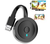 4K Wireless HDMI Display Dongle Adapter 1080P, WiFi Streaming Movies, Shows Receiver for i-Phone, i-Pad, Android, Tablet, Laptop, Window to HDTV/Monitor/Projector, Compatible Miracast, Air Play, DLNA