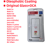 10CS (Oleophobic Coating) Screen Touch Glass With OCA Hollow Glue For Xiaomi Redmi 11 prime 5G Note 11S 11R 12Pro Plus Mi12t Pro