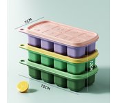 Molde para Hielo de Silicona con Tapa Forma de Fruta Cuadrada para Cocina y Bebidas Ideal para Whisky y Cocteles