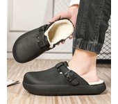 Winter Waterproof Slippers Men Women Closed Toe Warm Home Slippers Shoes Work Clogs