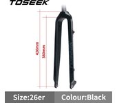 TOSEEK Carbon Fork 29 Straight Tube Bike Fork 560g Hard Carbon Mtb Fork 29 Front Fork For Bicycle