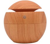 USB Ball Aromatherapy Humidifier Mute Moistener Wood Grain Essential Oil Diffuser Fragrance Atomizer for Home Office