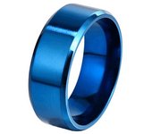 Popular europeo y americano, anillo mate de acero de titanio, anillo de acero inoxidable liso para hombre, joyería de Amazon