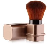 Cepillos de rubor retráctil, Pincel Kabuki Brocha para colorete Portátil Cepillo Facial Brochas de maquillaje Facial