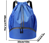 Bolsa de Gimnasio Plegable Impermeable Mochila de Fitness con Bolsillo de Cordon