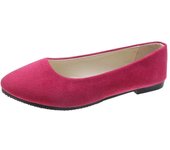 Woman Casual Round Toe Cute ck Mocasines  Church Flats Female Suede  Soft Sole Mom Blue Green Red Shoes