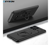 KEYSION Shockproof Case for Xiaomi POCO F6 Pro Matte Hard Plastic Ring Stand Phone Back Cover for Xiaomi POCO F6 Pro