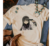Puella Magi Madoka Magica top women streetwear anime summer tshirt girl y2k harajuku clothing