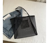 Fashion Summer Hollow Out Totes Bag Swim Casual Mesh Shoulder Bag Large Capacity Beach Shopping Handbag For Women