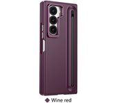 Shockproof Phone Case with Built-in Tempered Glass For Samsung Galaxy Z Fold 6 5 4 3 Two-Way  Stand & Ultra Smooth Touch Cover