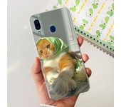For Samsung Galaxy A20s Samsung A20 A30 Back Cover Phone Case Transparent Soft TPU Silicone Coque Women Fashion Flower Butterfly