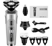 4 in 1 Electric Shaver 3D Floating Cutters USB Fast Charge Shaving Razor hine for Men Blades Portable Beard Trimmer Clipper