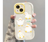 Funda de teléfono Cut Cat Duck Aninal para iPhone 16 Pro Max Funda iPhone 11 14 15 Pro Max 12 XR X Xs 7 8 Plus SE Funda suave de silicona