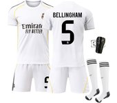 Real Madrid 2025/26 Official Replica Home Jersey Set -  For Adult/kids - With Shirts + shorts + socks + pad
