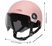 Cascos de moto ultraligeros para hombre y mujer, semicascos retro clásicos para scooter, retro, bicicleta de montaña y ciclismo