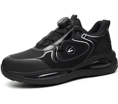 Zapatos De Seguridad Impermeables Para Hombre, Zapatillas Con Punta De Acero, Hebilla Giratoria, Botas De Seguridad Para El Trabajo A Prueba De Perforaciones, Zapatos De Trabajo Con Cojín De Aire, 2024