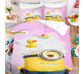 Anime M-Minions Love Child Duvet Cover Set HD Comforter Cover Bedclothes for Kids Bedding Sets Bedroom Decor