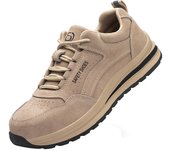 Zapatos de seguridad con punta de acero para hombre, botas de trabajo a prueba de perforaciones, zapatillas duraderas
