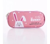 1~6PCS Kawaii Canvas Pencil Case for Boys Cartoon Bear Pencilcase Pen Case Bag Large Capacity Pencil Box Pouch Stationery