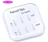 PEIC 1st/2nd generation Apple iPad pen double-layer tip, soft yet hard, suitable for 3-year-6 piece set