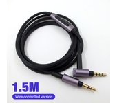 3.5mm AUX Audio Cable Adapter Replacement 1.5m Headphone Audio Cable Volume Control Audio Cable Cord for Sony WH-1000XM5 XM3 XM4