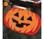 Black Spider Web Halloween Rug Bathroom Rug For Halloween Decor Spooky Gothic Bath Mat Non-Slip Tufted Mat For Front Door Living