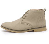 British Style Brown Men’s Suede Leather Boots Comfort Chelsea Boots Men Lace-Up Pointed Ankle Boots For Men botas para hombre