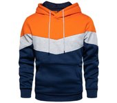 Sudadera De Fleece Para Hombre Estampado Casual Deportivo Callejero Otoño Invierno Negro Abrigo Térmico Con Capucha