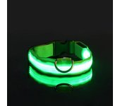 Collar de nailon para perros, cadena luminosa de flash de seguridad nocturna LED recargable para perros, collar luminoso para perros, accesorios fluorescentes para perros