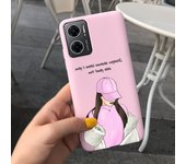 For Xiaomi Redmi 10 5G Case Cover 6.58" Soft Silicone Matte Phone Case Back Cover On Cover Redmi 10 redmi10 5g Lovely Girl Cases