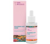 Good Molecules Hyaluronic Acid Serum Moisturizing Non-Greasy Formula for Hydration and Plumping - 1% HA, Anti-Aging, Water-Based