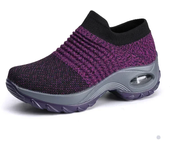 Zapatillas de deporte para mujer, zapatillas ortopédicas versátiles para mujer, zapatos de plataforma, zapatos informales para mujer, tenis antideslizantes resistentes al desgaste para mujer