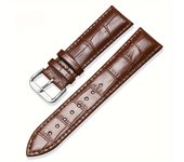 Pulsera de reloj de cuero genuino 14mm 16mm 18mm 20mm 22mm Mujeres Hombres Reemplazo Correa de muñeca Accesorios de reloj Correa de brazalete universal, elección ideal para regalos
