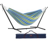 UHSDO8-20 - Hamaca con soporte incluido, multicolor, 250 cm, doble, diseño Tropical