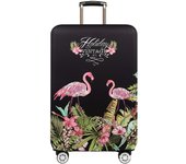 Travel Luggage Cover Baggage Suitcase Protector Fit for 18-32 Inch Luggage-Flamingo 5