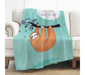 Cute Sloth Throw Blanket Super Smooth Soft Throw Blanket Lightweight for Bed Couch Sofa Travelling Camping Kids Adults Home Gift