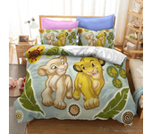 The Lion King  Cartoon Love Child Duvet Cover Set HD Comforter Cover Bedclothes for Kids Bedding Sets Bedroom Decor