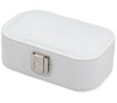 Macaron Color Leather Jewelry Organizer Box Rectangle Classic Trinket Storage Box Multi-functional Portable Ring Box