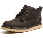 Botas cortas de cuero botas de hombre de moda botas de herramientas retro botas de mujer impermeables botas de cuero casual botas locomotoras botas británicas Martin
