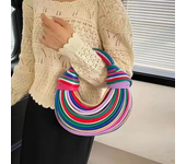 Handbags for Women 2024 New Gold Brand Handwoven Noodle Bags Rope Knotted Pulled Silver Evening Clutch Chic