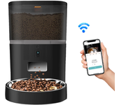4L Timing Feeder APP Smart Pet Feeder Dog Food Automatic Dispenser with Camera Suitable for Small Cats and Dogs Remote Feeding