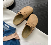 Sandalias Birken de gamuza de vaca con plantilla suave de verano para mujeres y hombres, zapatillas de corcho que combinan con todo para parejas, zapatos de invierno más de terciopelo