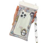 Cartoon Waterproof Phone Bag Floating Touch Screen Airbag Protective Cover Lanyard Sealed Swimming Storage Bag Songkran Festival
