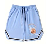 Esforzarse por ser mejor, pantalones cortos de baloncesto de moda para hombres, pantalones cortos casuales ligeramente elásticos