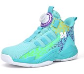 Kids High Top Sneakers Casual Basketball Shoes Trendy Boys Non-Slip Sports Shoes Outdoor Training Athletic Tennis Shoes