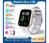2025 Reloj inteligente New Smart Watch Women 1.85 inch AMOLED Bluetooth Call Watch 100+sport mode 1000 mAh large battery Fitness Tracker Waterproof Sport Smart Clock Fashion Ladies Men Smartwatch Woman